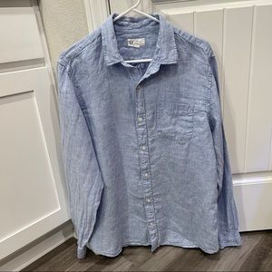 GAP standard fit linen button down